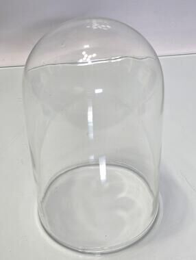 Vintage Anniversary Clock Glass Replacement Dome Globe Cloche 9” x 5”